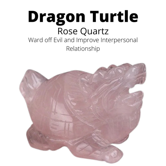 Rose Quartz Dragon Turtle