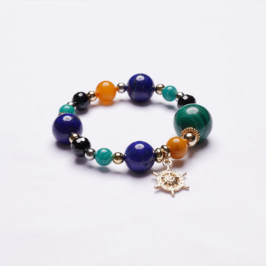Malachite Lapis Lazuli Designer Bracelet