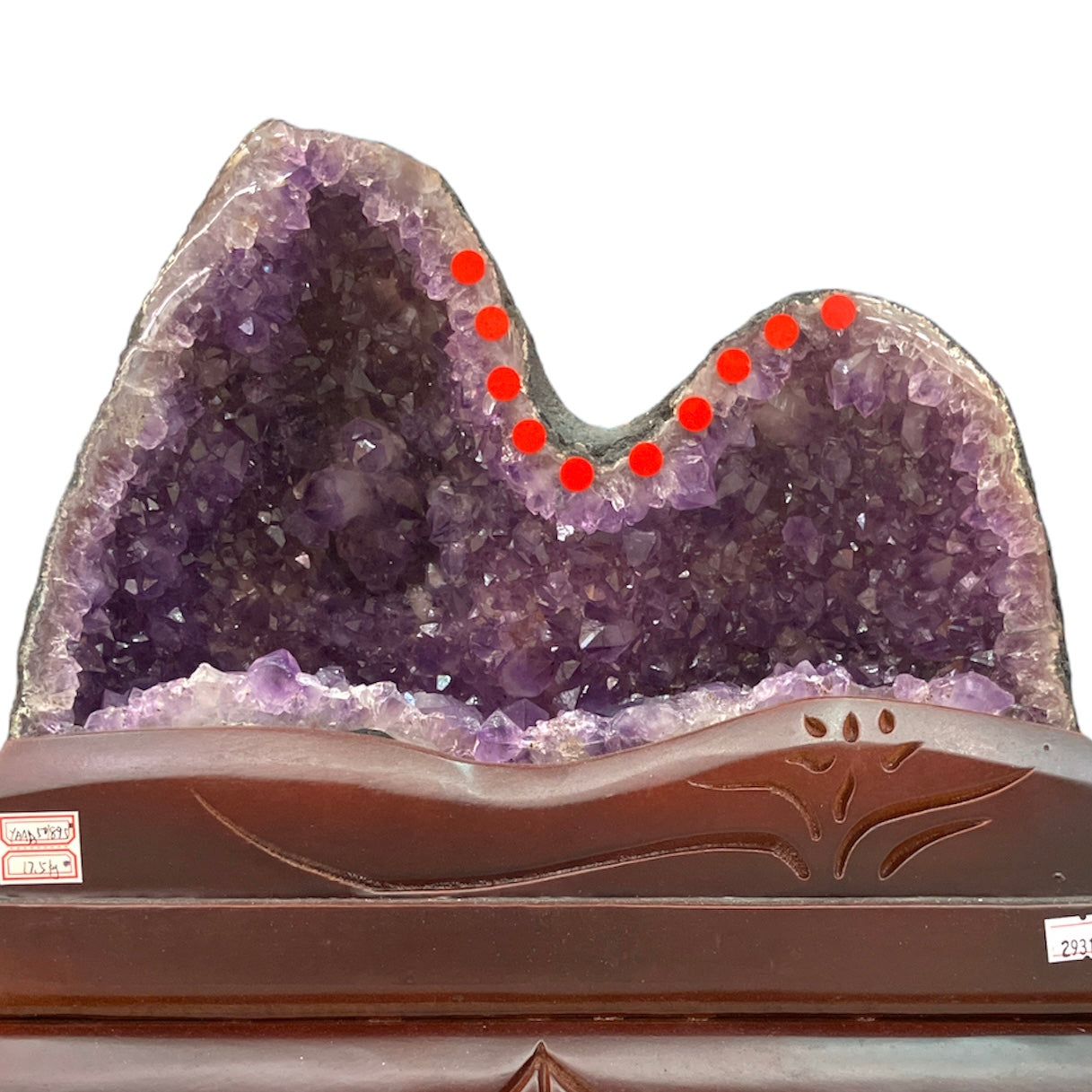 17.5Kg Water Shaped Amethyst Cave