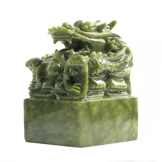 Green Jade Dragon Seal