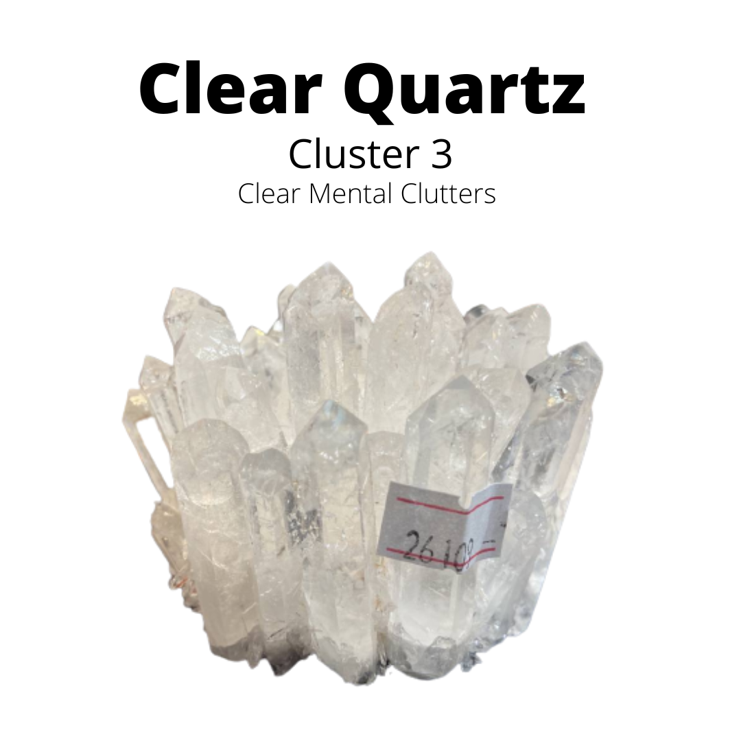 Natural Clear Quartz Cluster