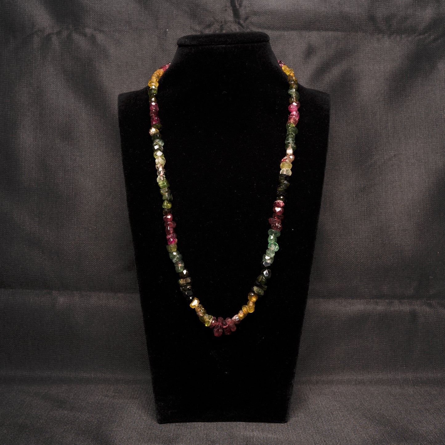 [Collector's Grade] Colourful Tourmaline Faceted Necklace