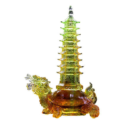 Nine Levels Pagoda on Dragon Turtle (Yellow + Green)